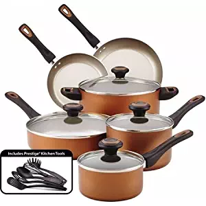 Best farberware – 12-piece cookware set – stainless steel