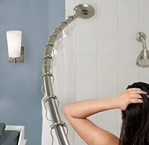 Best no drill curved shower curtain rod