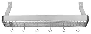 Best wall mounted bookshelf pot rack