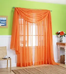 Best orange kitchen curtains
