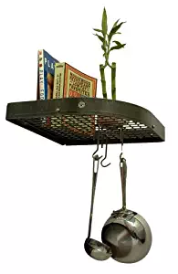 Best wall mounted bookshelf pot rack