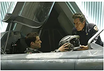 Lee 'Apollo' in Cockpit Talking to Admiral 'William' Adama - Battlestar Galactica 8x10 Photograph - HQ - BSG