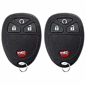 KeylessOption Keyless Entry Remote Control Car Key Fob Replacement For 15913421 (Pack of 2)