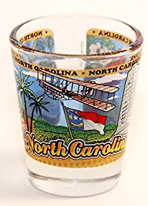 North Carolina State Wraparound Shot Glass