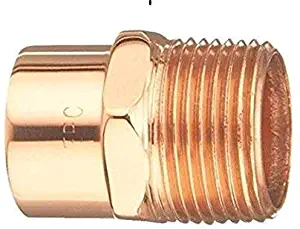 Copper Plumbing Pipe Fitting Elkhart 3/4" C x Male Adapter - 10 Pack, Made in USA
