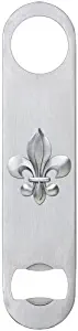 1pc, Pewter Fleur de Lis Bottle Opener