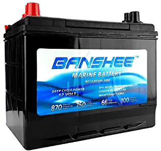 Deep Cycle Marine Battery Group 34 Replaces 34M, 8016-103, SC34DM