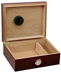 Premium Desktop Humidor - Glass Top -US Navy, officer rank insignia (admirals)