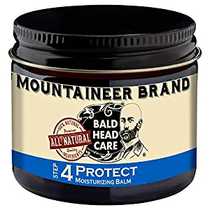 Mountaineer Brand Bald Head Care - Protect - Men's All Natural Moisturizing Balm Daily Moisturizer 2 oz.