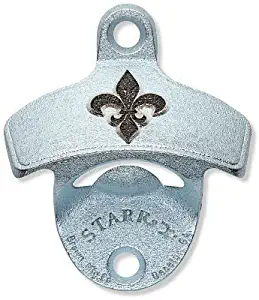 Embossed Fleur de Lis Wall Bottle Opener