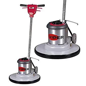 Viper Cleaning Equipment VN1715 Venom Series Low Speed Buffer, 17" Deck Size, 175 RPM, 50' Power Cable, 110V, 1.5 hp, 16" Pad Driver
