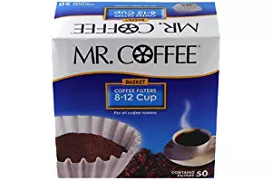 Mr. Coffee Coffee Basket Filters 8 12 Cup 50 Filters (1, 8-12 Cup)