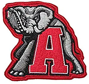 Yibuoo Alabama Crimson Tide Embroidered Patch Iron on Logo Vest Jacket Cap Hoodie Backpack Patch Iron On/sew on Patch