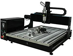 JFT 6090 CNC Router 2200W Square Rail Engravings Machine For Metal、 Marble、 Wood (USB port+4 axis)