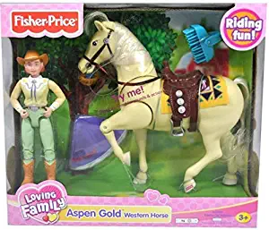 Fisher Price Loving Family Western Horse - Aspen Gold