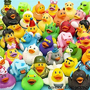 Rhode Island Novelty 50 PC 2" Rubber Ducky Assortment