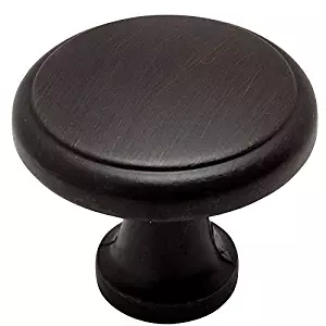 25 Pack - Cosmas 9985ORB Oil Rubbed Bronze Round Cabinet Hardware Knob - 1-1/8" Diameter