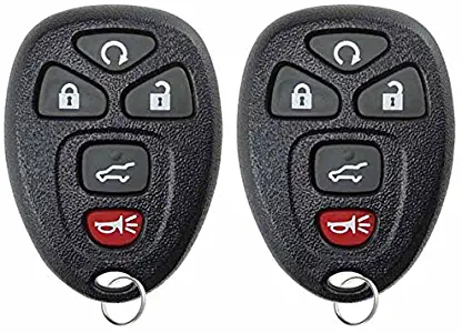 KeylessOption Keyless Entry Remote Control Car Key Fob Replacement for 15913415 (Pack of 2)