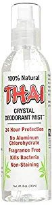 Thai Deodorant Stone Crystal Mist Natural Deodorant Spray 8 oz. (Single)