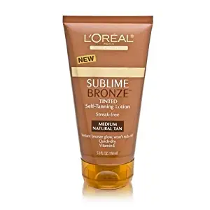 L'Oreal Dermo-Expertise Sublime Bronze Self-Tanning Gelee, Medium-Natural , 5 fl oz (150 ml)