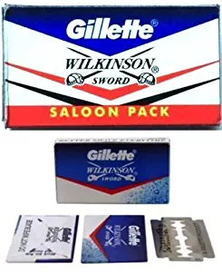 100 pc GILLETTE WILKINSON SWORD RAZOR BLADES double edge safety razor blade