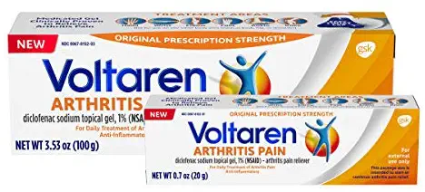 Voltaren Topical Arthritis Pain Relief Gel - 3.5 oz Tube (Plus 0.71 oz Trial Tube)