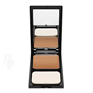 Compact Face Powder by Sacha Cosmetics, Pressed Matte Finishing Powder for use alone or Setting your Makeup Foundation to give a Flawless Finish, for All Skin Types, 0.45 oz, Perfect Caramel