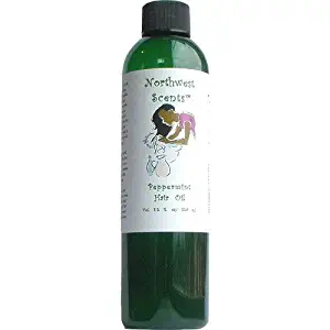 Northwest Scents Peppermint Hair Oil for Black, African American, Afro Caribbean, Dry, Coarse, and Highly Textured Hair - 8.5 oz bottle