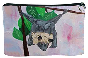 Bat Cosmetic Bag, Zip-top Closer - Taken From My Original Painting