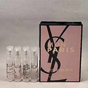 4 Yves Saint Laurent YSL Mon Paris Eau De Parfum Spray 0.04 oz/1.2ml Sample Vial