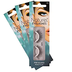 Reusable Fake Eyelashes – Lightweight, Self-Adhesive False Lashes – No Sticky Lash Glue Required: 3 Sets