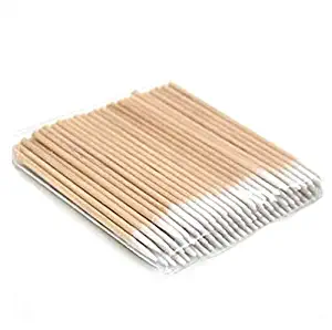DNHCLL 200 PCS 2.75" Pointed Cotton Swab - Precision Microblading Cotton Tipped Applicator Tattoo Permanent Supplies Cotton Swabs Makeup Cosmetic Applicator Sticks Tattoo Permanent Supplies