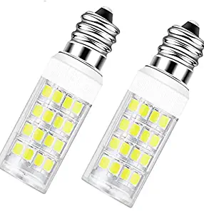 2Pack Direct LED Replacement Light Bulb for Cosmetic Vanity Makeup Mirror with Single Double Sided Lighted Magnification,4W C7 E12 Candelabra Base | Dryer Drum Light Replacement (Daylight White)