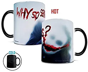DC Comics - The Dark Knight - Joker - Why So Serious - 11 oz Morphing Mugs Heat Sensitive Mug – Ceramic Color Changing Coffee Tea Mug