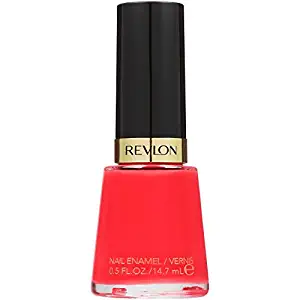 Revlon Nail Enamel, Chip Resistant Nail Polish, Glossy Shine Finish, in Red/Coral, 640 Fearless, 0.5 oz