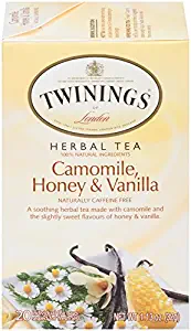 Twinings of London Camomile, Honey & Vanilla Herbal Tea, 20 Count (Pack of 6)