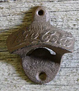 JumpingLight Cast Iron '',Drink Coca Cola'', Wall Mounted Bottle Opener Coke Nostalgic Cast Iron Decor for Vintage Industrial Home Accessory Decorative Gift