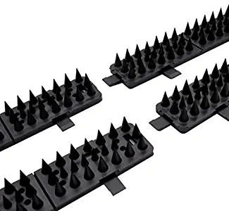 Critter Pricker Raccoon Deterrent Proven Humane Dog Cat Garden Wall Defender and Pest Control 10 connectable Spikes on Strips