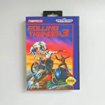 Game Card Rolling Thunder 3 - USA Cover With Retail Box 16 Bit MD Game Card for Sega Megadrive Genesis Video Game Console