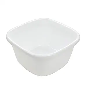 Obston 18 Quart Washing Basin Dish Pan, White