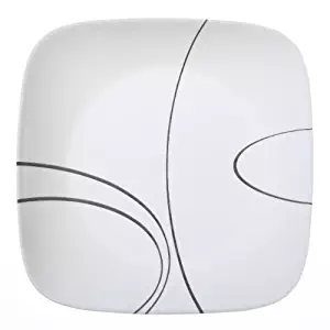 Corelle Square Simple Lines 10-1/2-Inch Plate Set (6-Piece)