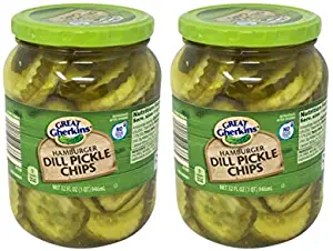 Great Gherkins Extra Crunch Kosher Hamburger Dill Chips - 2 Jars (32 oz.)