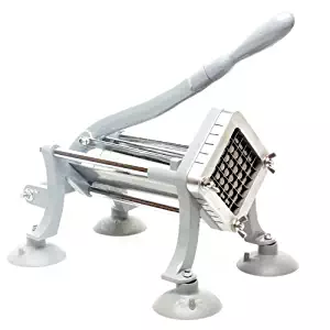 WYZworks Commercial Heavy Duty French Fry Cutter with 3/8 inch Cutting Frame and Free 1/2" Cutting Frame