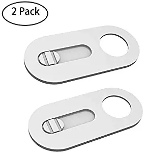 Slide Webcam Cover Ultra Slim 0.027inch Web Camera Cover for Computer, Dell HP Lenovo Laptop, iMac, MacBook Pro, Smartphone, Slider Camera Blocker Protect Privacy and Securtiy (White-2Pack)