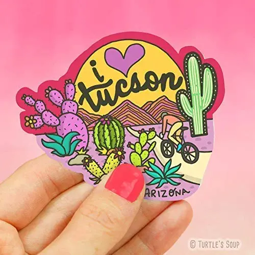 Tucson City Decal, I Love Tucson, Nature Stickers, Hometown, Car Decal, Arizona, AZ