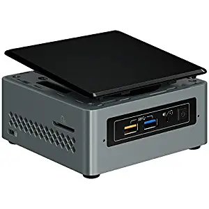 Intel NUC NUC6CAYH Mini PC/HTPC, Intel Quad-Core J3455 Upto 2.3GHz, 8GB DDR3, 256GB SSD, WiFi, Bluetooth, 4k Support, Dual Monitor Capable, Windows 10 Professional 64Bit (8GB Ram + 256GB SSD)