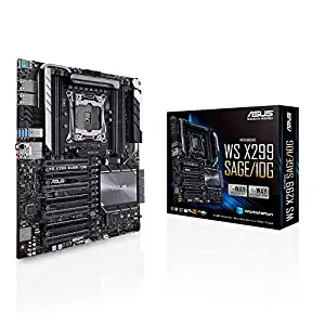 Asus WS X299 SAGE/10G Workstation Motherboard - Intel Chipset - Socket R4 LGA-2066 - SSI CEB - 1 x Processor Support - 128 GB DDR4 SDRAM Maximum RAM - 4.20 GHz O.C, 4.13 GHz O.C, 4 GHz O.C, 3.60 GH