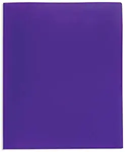 Office Depot Brand School-Grade 2-Pocket Poly Folder, Letter Size, Purple