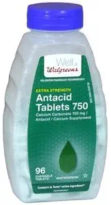 Walgreens Antacid Chewable Tablets Extra, Wintergreen, 96 ea