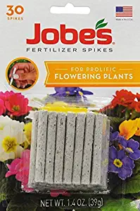 Jobe's Flower Indoor/Outdoor Plants Fertilizer Food Spikes - 30 Pack